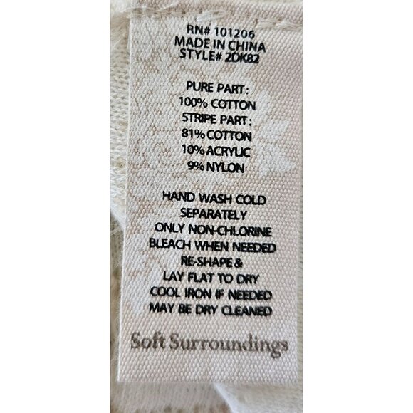 Soft Surroundings Woman Size S New Tunic Sweater Cotton Blend Textured Cowl Neck - Picture 5 of 9